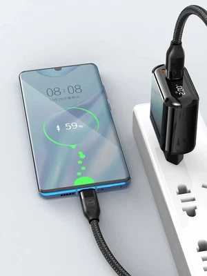 Mcdodo CH-7170 20W 1xUSB 1xType-C Girişli LED Göstergeli Şarj Adaptörü Siyah - Görsel 3