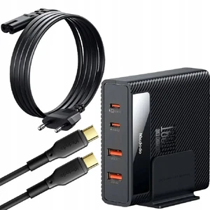 Mcdodo CH-1802 100W PowiGaN 2xUSB + 2xType-C Girişli Hızlı Şarj İstasyonu Siyah - Görsel 3