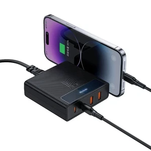 Mcdodo CH-1802 100W PowiGaN 2xUSB + 2xType-C Girişli Hızlı Şarj İstasyonu Siyah - Görsel 5