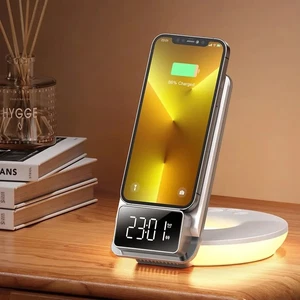 Mcdodo CH-1610 15W 4in1 Çok Fonksiyonlu Masaüstü Kablosuz Şarj Cihazı Beyaz - Görsel 7