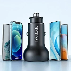 Mcdodo CC-7030 45w 1xtype-c 1xusb Girişli Dijital Göstergeli Araç Çakmak Şarjı - Siyah - Görsel 4