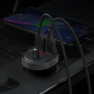 Mcdodo CC-6880 3.1A 2xUSB Çıkışlı Bluetooth Kulaklıklı Araç Şarj Cihazı Siyah - Görsel 3