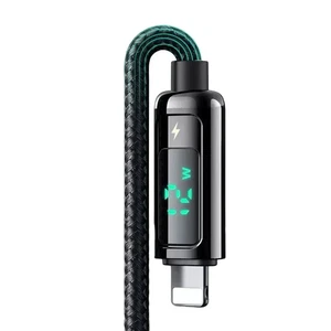 Mcdodo CA-9940 USB-A to Lightning Dijital Ekranlı Şarj ve Data Kablosu 1.2M 3A Siyah - Görsel 6