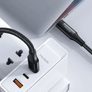 Mcdodo CA-8760 Thunderbolt 3 Intel 100W Type-C To Type-C Yüksek Hızlı Veri Aktarım Kablosu Siyah - Görsel 4