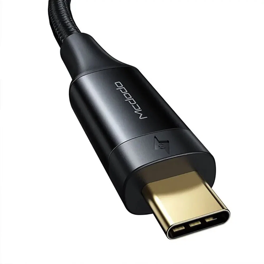 MCDODO CA-8760 Thunderbolt 3 Intel 100W Type-C To Type-C Yüksek Hızlı Veri Aktarım Kablosu Siyah - Görsel 3