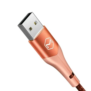 Mcdodo CA-7842 Usb-A To L Ightning Işıklı Data-şarj Kablosu 3a 1.2m - Turuncu - Görsel 2