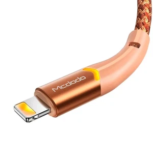 Mcdodo CA-7842 Usb-A To L Ightning Işıklı Data-şarj Kablosu 3a 1.2m - Turuncu - Görsel 3