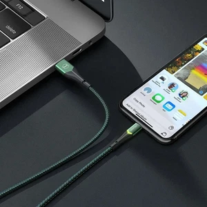Mcdodo CA-7841 Işıklı Lightning Data Şarj Kablosu 1.2m Yeşil - Görsel 6
