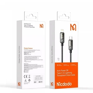 Mcdodo CA-3160 Type-c To Lightning 36w Led Göstergeli Data/şarj Kablosu 1.2m - Siyah - Görsel 6