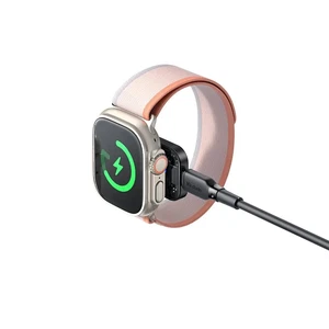 Mcdodo CH-2061 3.5W Apple Watch İçin Şeffaf Kablosuz Şarj Cihazı Lightning Giriş Siyah - Görsel 3