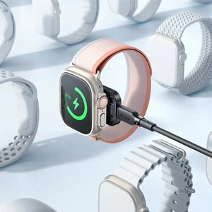 Mcdodo CH-2061 3.5W Apple Watch İçin Şeffaf Kablosuz Şarj Cihazı Lightning Giriş Siyah - Görsel 5