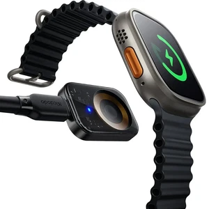 Mcdodo CH-2061 3.5W Apple Watch İçin Şeffaf Kablosuz Şarj Cihazı Lightning Giriş Siyah - Görsel 4