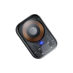 Mcdodo CH-2061 3.5W Apple Watch İçin Şeffaf Kablosuz Şarj Cihazı Lightning Giriş Siyah - Görsel 1