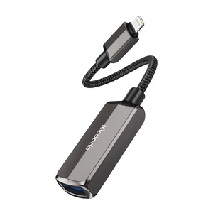 Mcdodo CA-2690 2in 1 Lightning To Usb-A3.0 + Lightning Şarj Desteği Ve Veri Aktarım Cihazı - Koyu Gri - Görsel 2