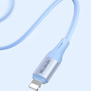 Mcdodo CA-1834 36W Lightning Şarj Kablosu 1.2m Mavi - Görsel 1