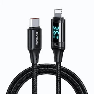 Mcdodo CA-1030 36W Type-C To Lightning Dijital Göstergeli Data Şarj Kablosu 1.2m - Görsel 1