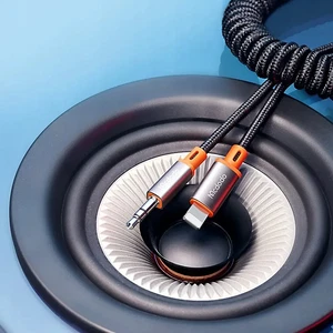 Mcdodo CA-0890 Spiralli Lightning To 3.5mm Audio Kablosu 1.8m Siyah - Görsel 5