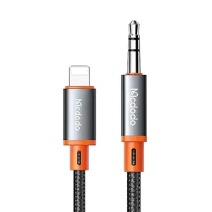 Mcdodo CA-0890 Spiralli Lightning To 3.5mm Audio Kablosu 1.8m Siyah - Görsel 1