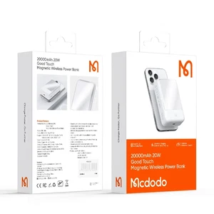 Mcdodo MC-5020 20W 20.000 mAh KABLOSUZ ŞARJLI POWERBANK- BEYAZ - Görsel 4