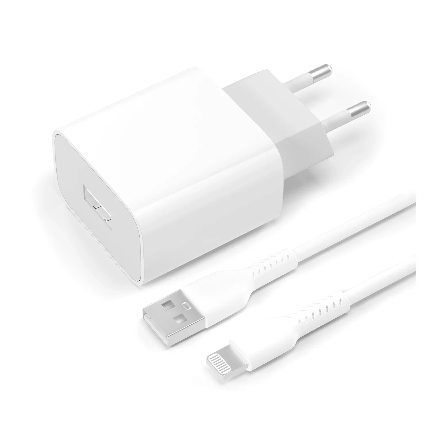 TEKNONET TN-HCH06 10W 2100 MAH LİGHTNİNG KABLO + ŞARJ ALETİ (BEYAZ) - Görsel 2