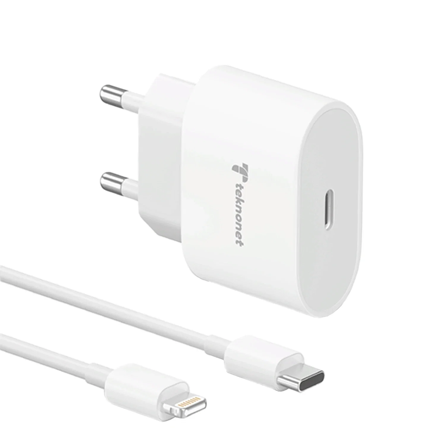 TEKNONET TN-HCH11 20W PD 3000 MAH LİGHTNİNG KABLO + ŞARJ ALETİ - Görsel 2