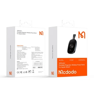 Mcdodo MC-5230 1200 mAh 2.5 W Apple Watch Için Taşınabilir Dijital Manyetik Kablosuz Şarj Aleti - Görsel 8