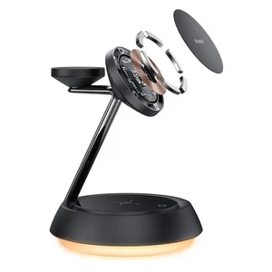 Mcdodo CH-4952 15w 3in1 Manyetik Kablosuz Şarj Standı - Siyah - Görsel 3