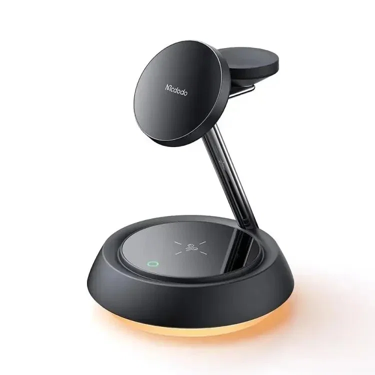 MCDODO CH-4952 15w 3in1  Manyetik Kablosuz Şarj Standı - Siyah - Görsel 12