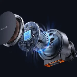 Mcdodo CH-3000 15W MagSafe Araç Şarj Cihazı Siyah - Görsel 6