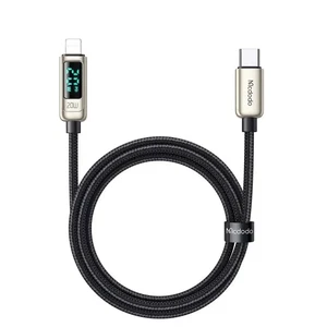 Mcdodo CA-8811 20w Dijital Göstergeli Type-c To Lightning PD Data-şarj Kablosu Gümüş 1.2m - Görsel 1