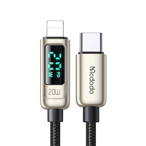 Mcdodo CA-8811 20w Dijital Göstergeli Type-c To Lightning PD Data-şarj Kablosu Gümüş 1.2m - Görsel 2
