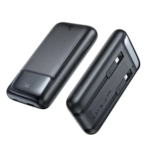 Mcdodo MC-0231 10000mAh 33W Çift Kablolu Dijital Göstergeli Powerbank Siyah - Görsel 2