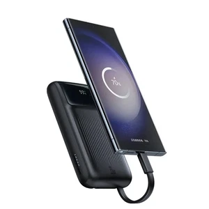 Mcdodo MC-0231 10000mAh 33W Çift Kablolu Dijital Göstergeli Powerbank Siyah - Görsel 5