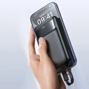 Mcdodo MC-0231 10000mAh 33W Çift Kablolu Dijital Göstergeli Powerbank Siyah - Görsel 7
