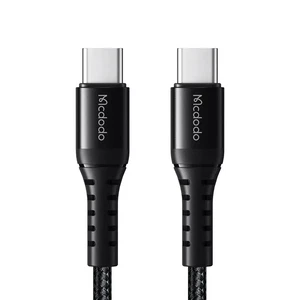 Mcdodo CA-5641 60W USB-C to USB-C Şarj ve Data Kablosu 1M Siyah - Görsel 3