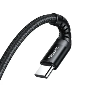 Mcdodo CA-5641 60W USB-C to USB-C Şarj ve Data Kablosu 1M Siyah - Görsel 5