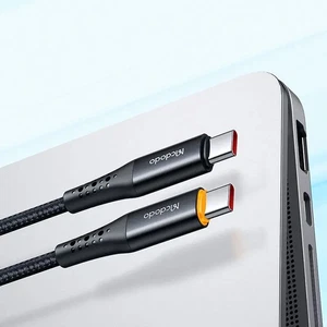 Mcdodo CA-3460 100W Type-C To Type-C Şarj Ve Data Kablosu 1.2m Siyah - Görsel 2
