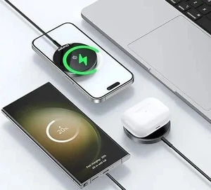Mcdodo CH-5490 15w iPhone Manyetik Kablosuz Şarj Cihazı - Siyah - Görsel 3