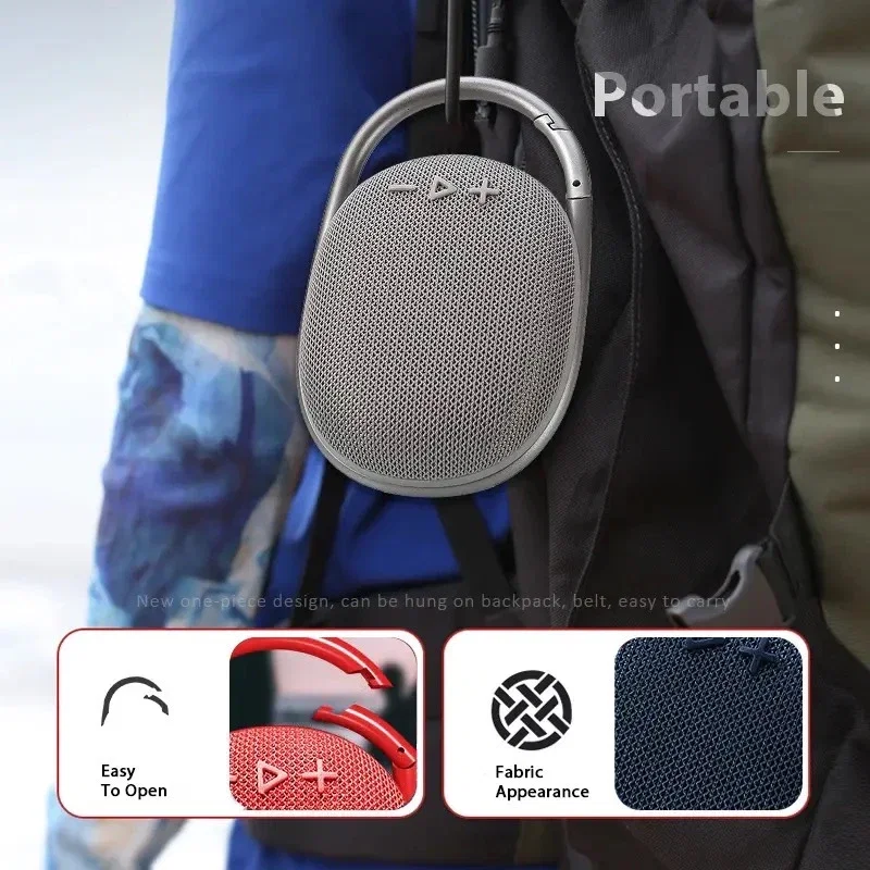 CLIP 4 BLUETOOTH HOPARLÖR USB SD KART AUX GİRİŞLİ SPEAKER - Görsel 5