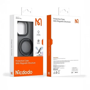 Mcdodo PC-4930 iPhone 16 Halka Standlı Magsafe Siyah Kapak - Görsel 9