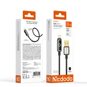 Mcdodo CA-6590 36w Usb-A To Lightning Nefes Alan Işık Göstergeli Premium Kablo 1.2m - Görsel 9