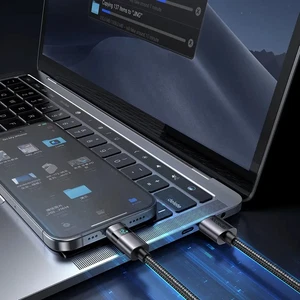 Mcdodo CA-6490 Usb-A- Yatay Led Ekranlı Aydınlatma Kablosu Siyah 1.2m - Görsel 6