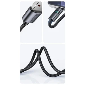 Mcdodo CA-6490 Usb-A- Yatay Led Ekranlı Aydınlatma Kablosu Siyah 1.2m - Görsel 7
