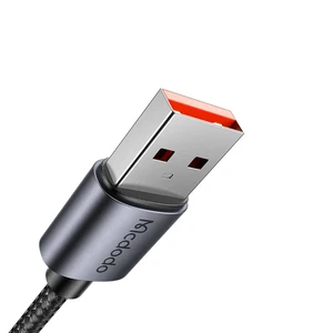 Mcdodo CA-6520 Usb-A To Type-c Kablosu Yatay Led Ekranlı Siyah - Görsel 2