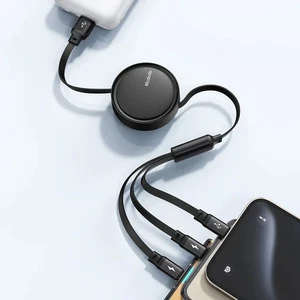 Mcdodo CA-7256 3'ü 1 Arada USB-A to Lightning Micro USB ve Type-C Veri Kablosu 1.2M - Görsel 2