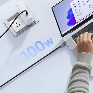 Mcdodo CA-5580 Type-c to Type-c 100w 1.2m Şeffaf Kablo - Görsel 5