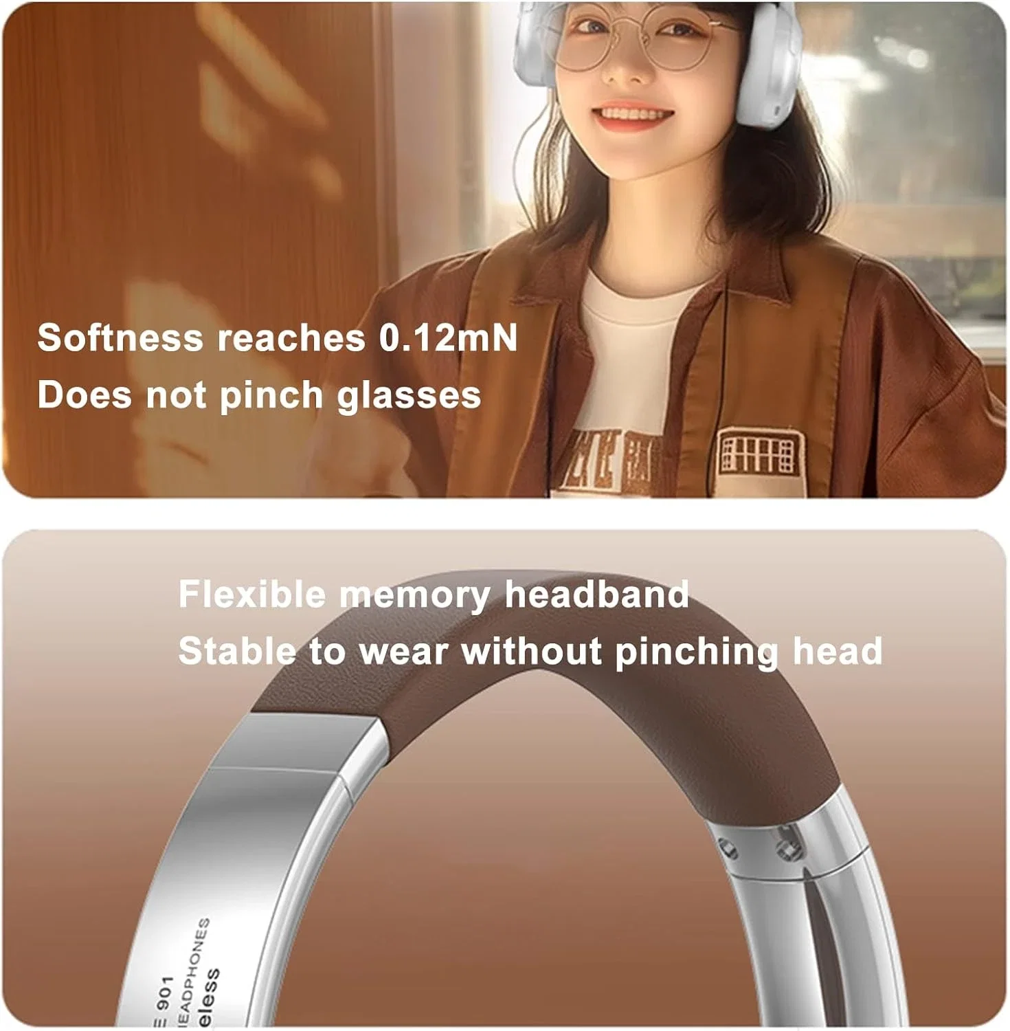VJE901 AMERİKAN RETRO BAŞA TAKILAN BLUETOOTH KULAKLIK 5.3 METAL ÖZEL MODEL MOBİL EVRENSEL KABLOSUZ SPOR KULAKLIK - Görsel 10