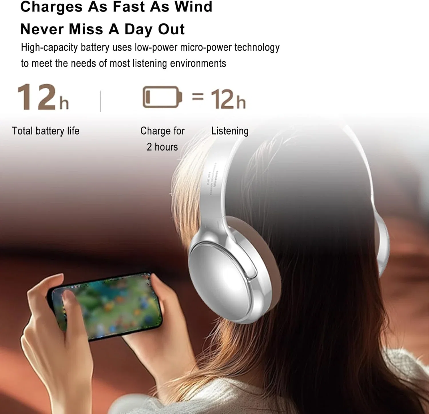 VJE901 AMERİKAN RETRO BAŞA TAKILAN BLUETOOTH KULAKLIK 5.3 METAL ÖZEL MODEL MOBİL EVRENSEL KABLOSUZ SPOR KULAKLIK - Görsel 6