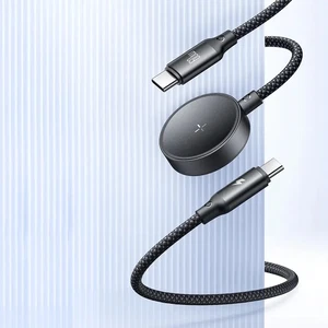 Mcdodo CA-4210 60W 2in1 Type-C To Type-C + Samsung Watch Kablosuz Şarj Kablosu 1.5m Siyah - Görsel 1