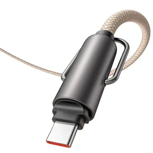 Mcdodo CA-6831 Çok İşlevli Çapraz Boyun Askısı Kablosu 1.2m 60 W Type-c to Type-c Haki - Görsel 2